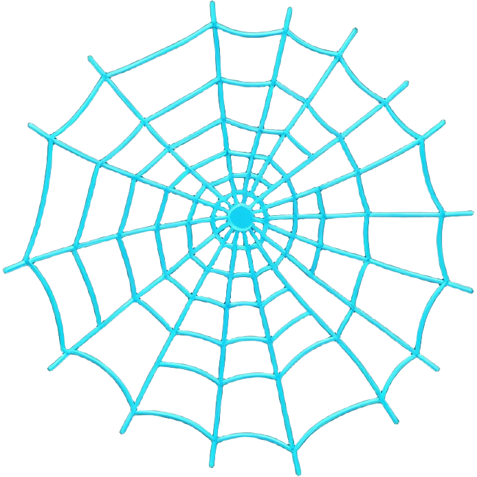 neon cobweb emoji