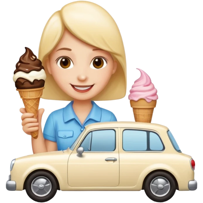 Eis mit Auto emoji