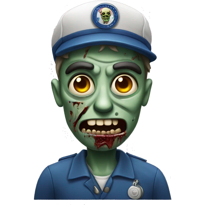 A zombie mailman  emoji