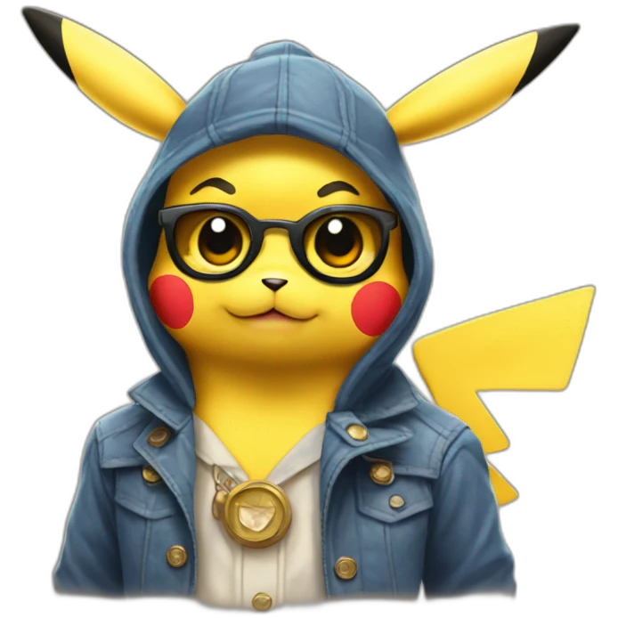 rich pikachu emoji