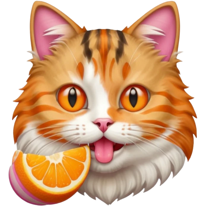 Chat qui mange emoji
