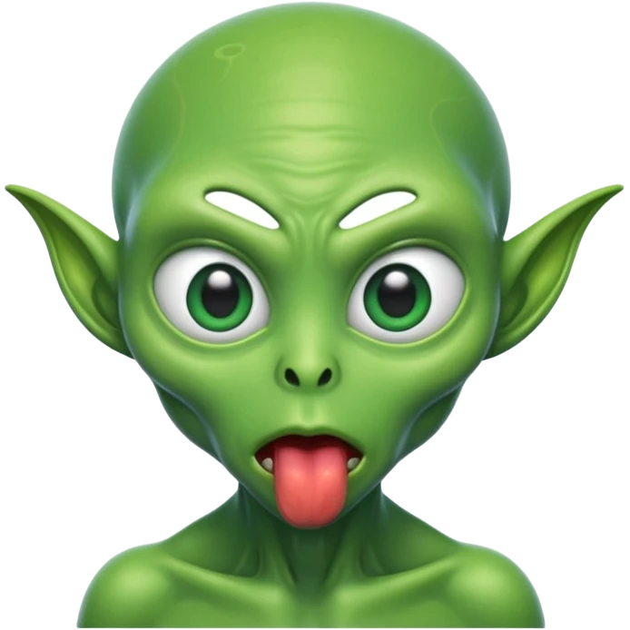 alien hungry emoji