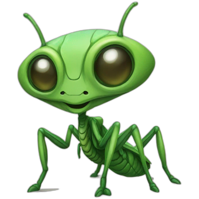 Mantis alien emoji