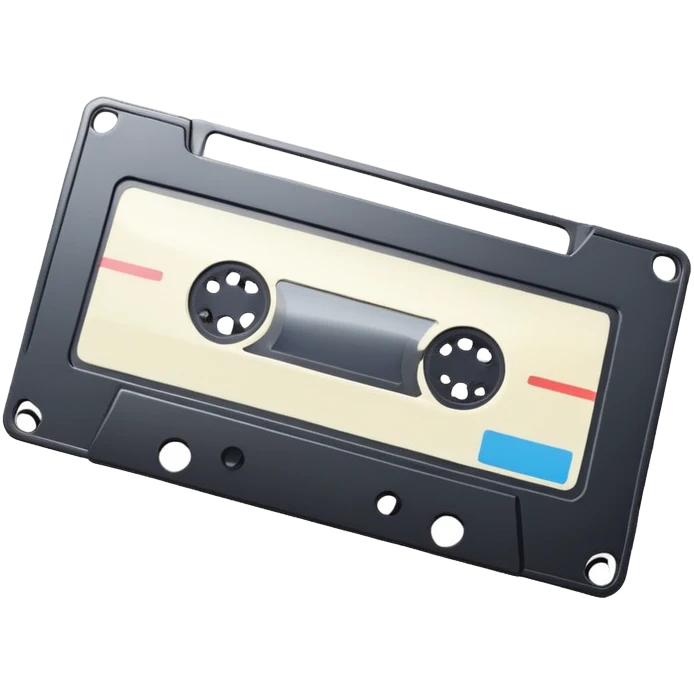 Realistic VHS tape emoji