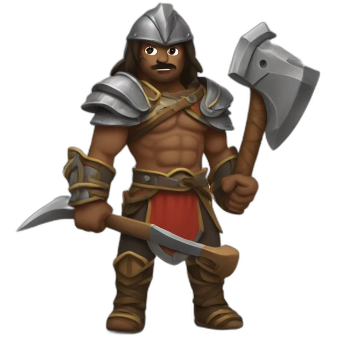 axe warrior from the west emoji