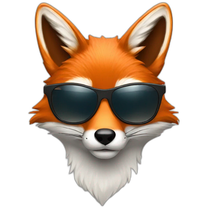 fox with sunglasses emoji
