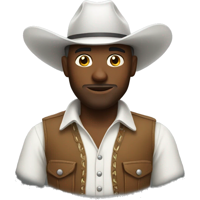 White cowboy emoji
