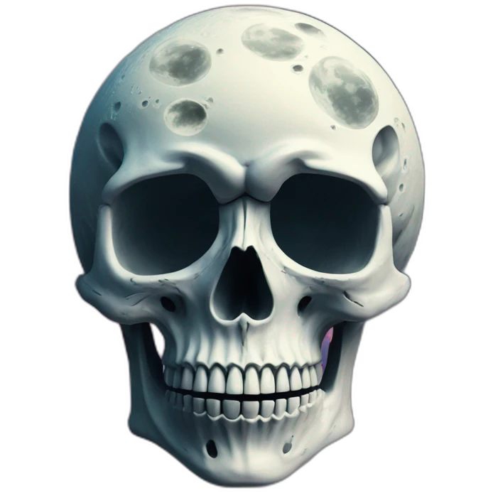 Moon Trippy Skull Adidas emoji