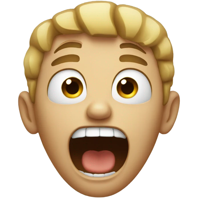 Screaming emoji