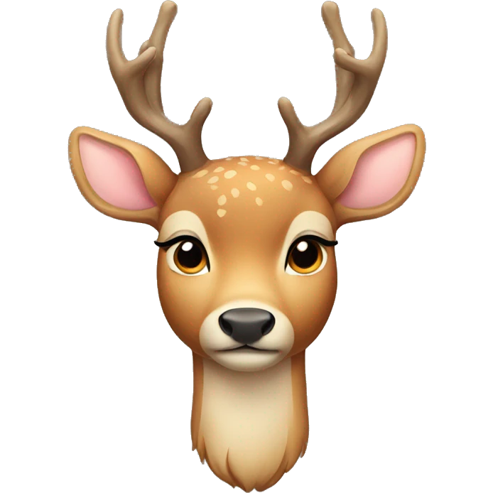 Deer with bow emoji