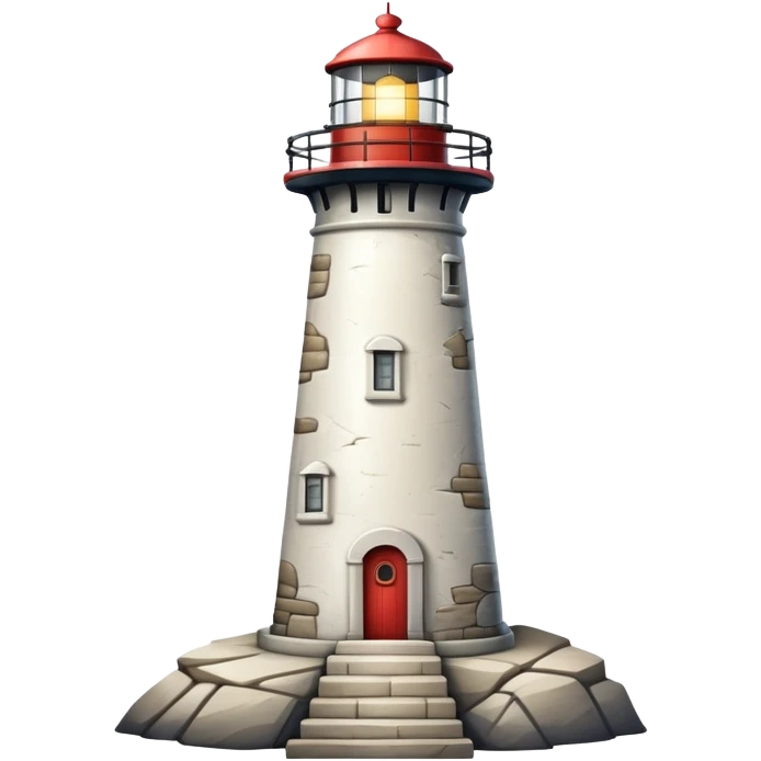 vintage lighthouse emoji