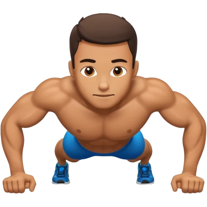 man doing push-ups emoji