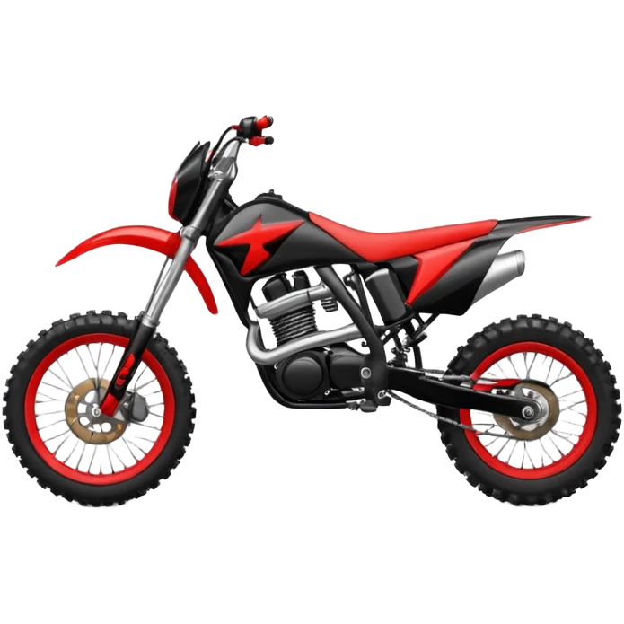 Moto cross noire emoji