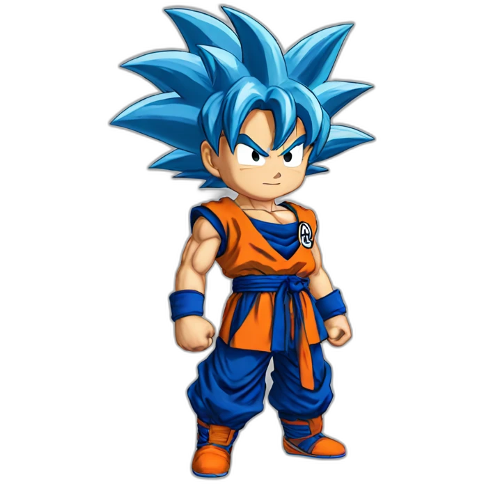 Goku ss bleu emoji