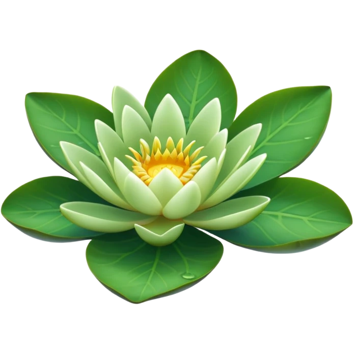 Water lily leaf (leaf only) emoji