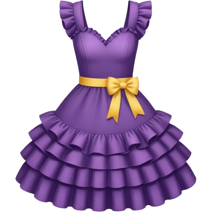 dresses with ruffles emoji