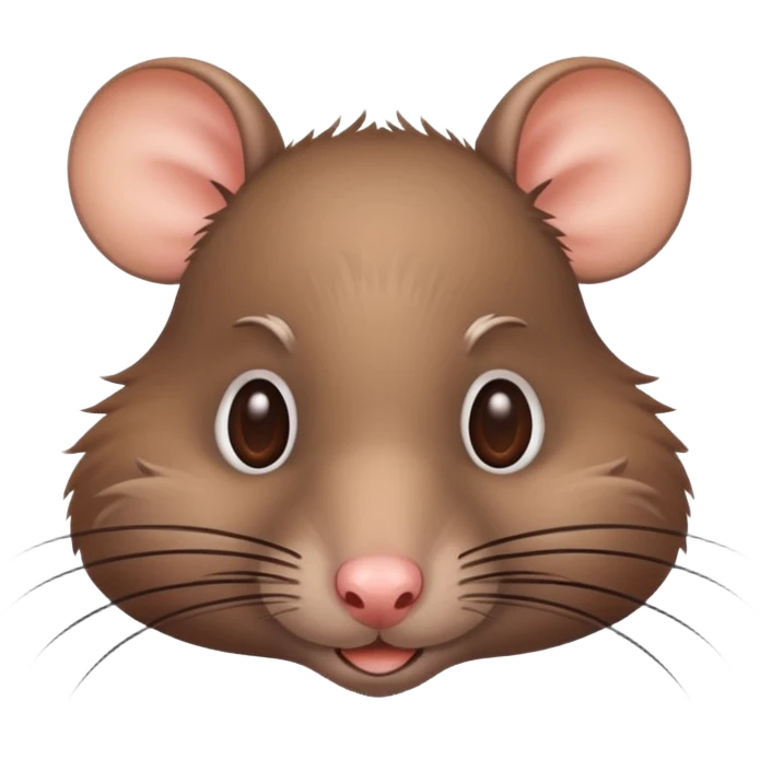 Rat with long eyelashes  emoji