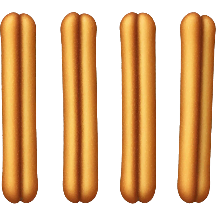 Large churro with chocolate tip emoji