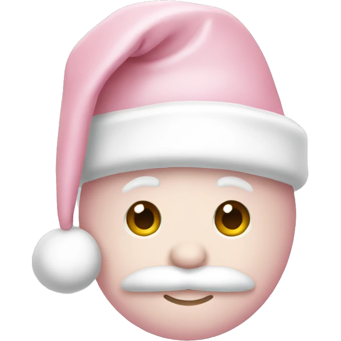 light pink santa hat emoji