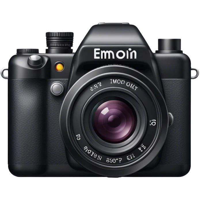 black-backed camera emoji