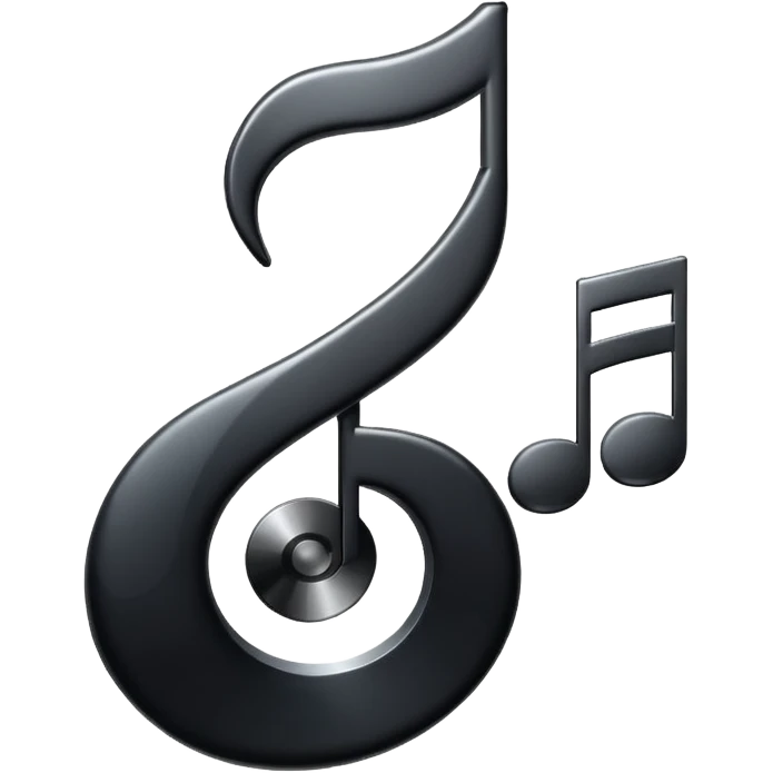 music note with a music disc emoji