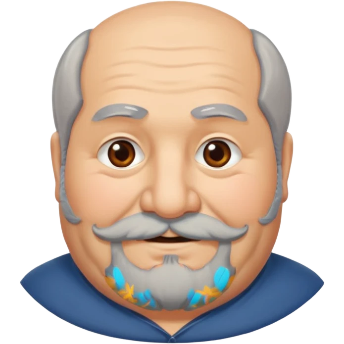 An old chubby Turkish  man  emoji