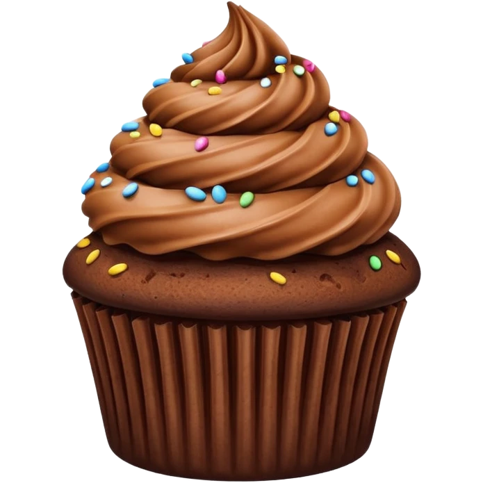 Chocolate cupcake  emoji