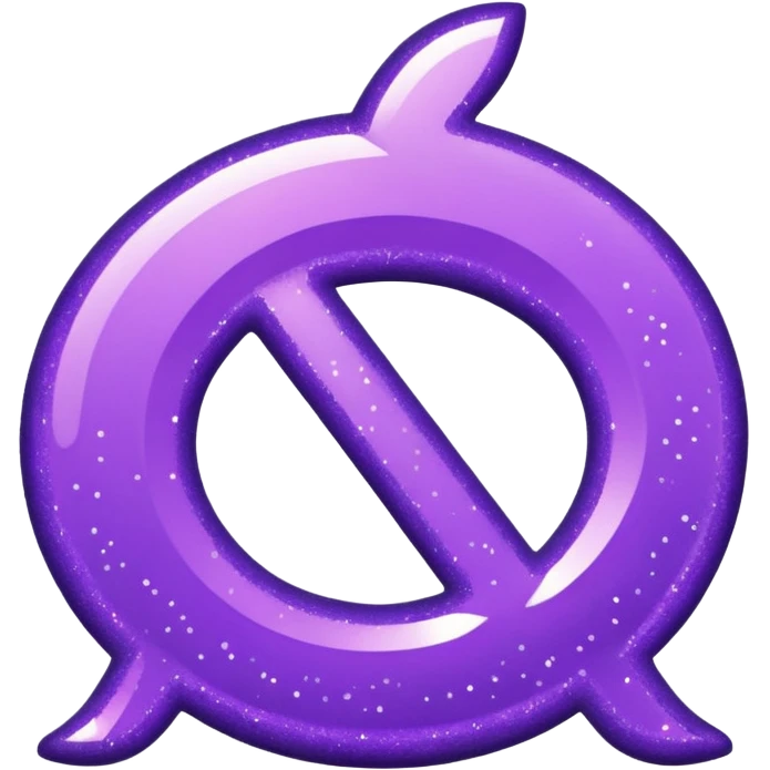 symbol glitter purple $ emoji