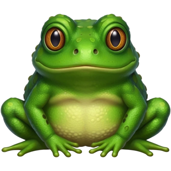 Bufo frog shy emoji