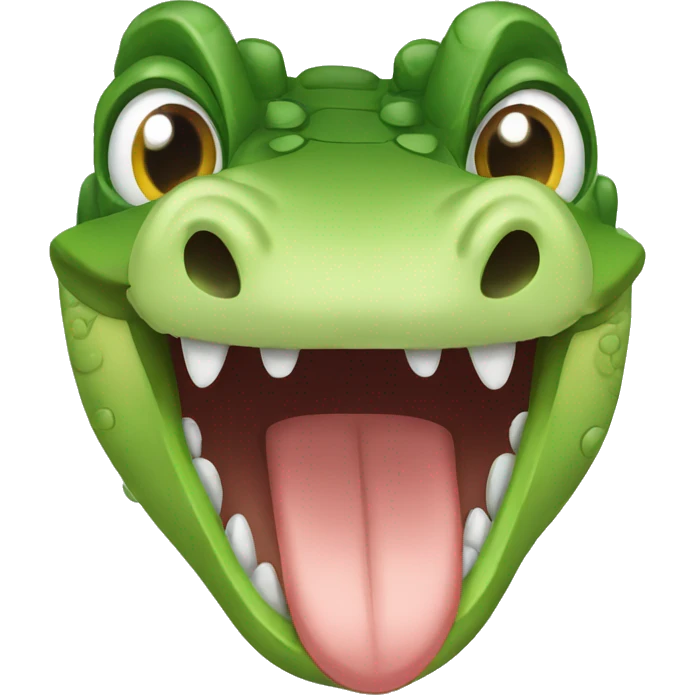 crocodle crying emoji