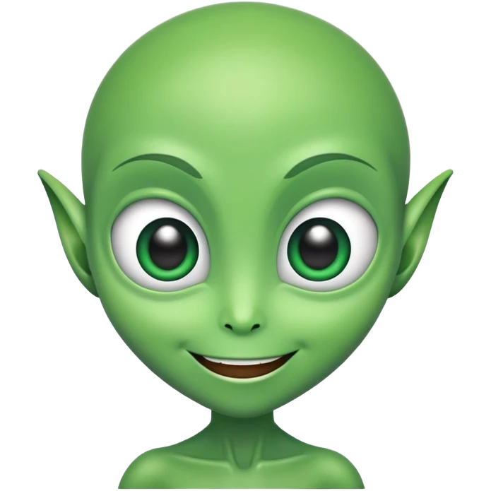 friendly alien emoji