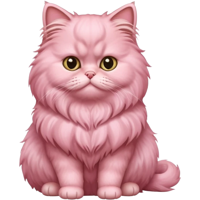 pink persian cat emoji