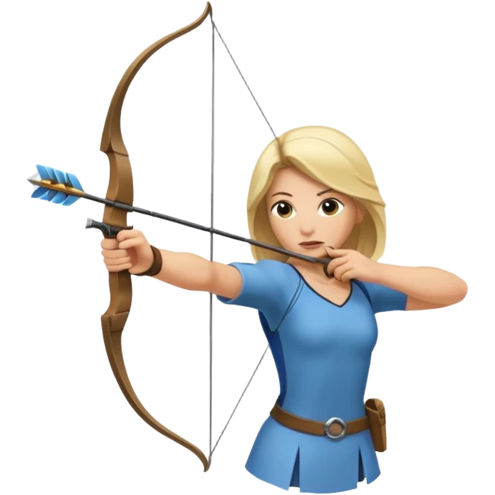 un archer  qui tire sur une  cible emoji