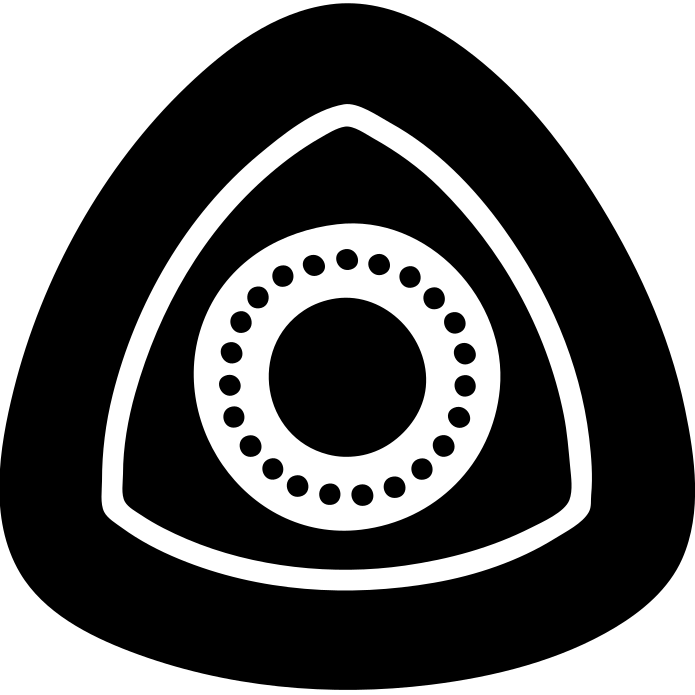 simplified icon style of a Wankel rotary engine emoji