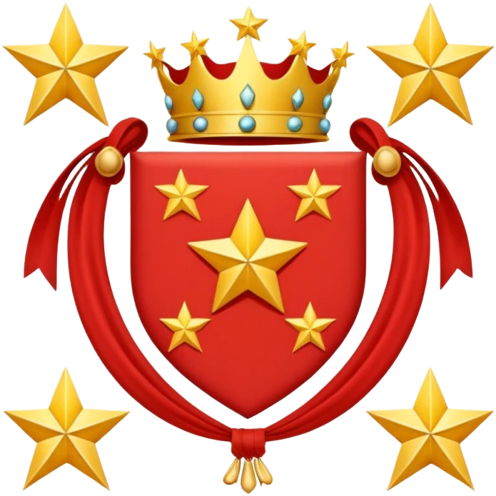 red 5 stars coat of arms emoji