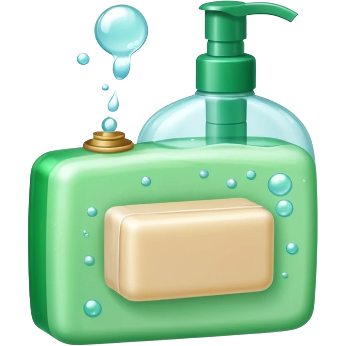 Soap and shampoo emoji
