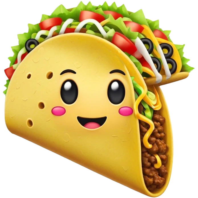 Taco with an Xbox emoji
