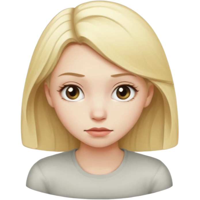 Blonde girl bent over  emoji