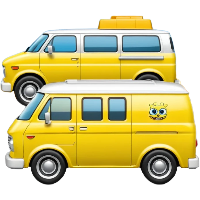 Hot wheels Premium SpongeBob 1985 Chevy Astro van  emoji