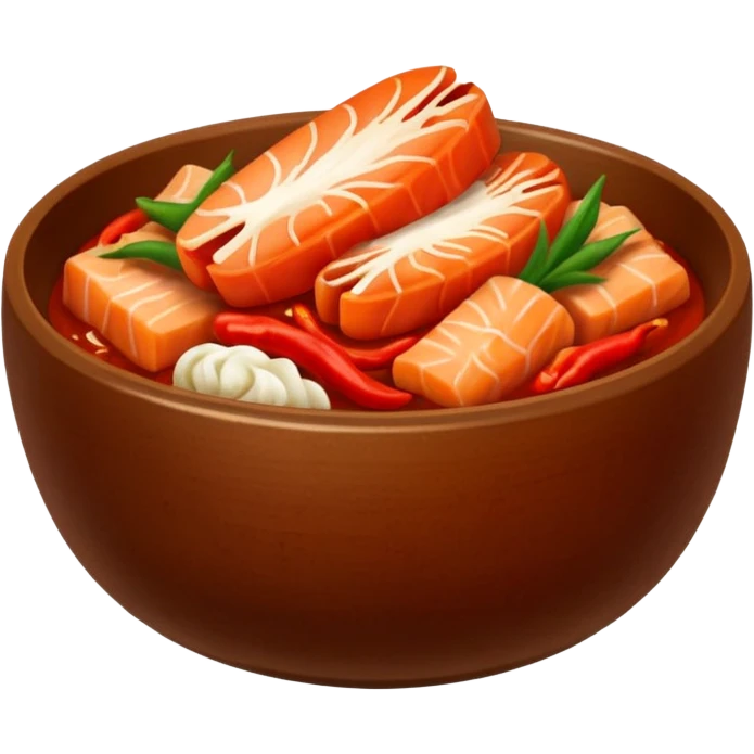 kimmchi dish brown bowl emoji