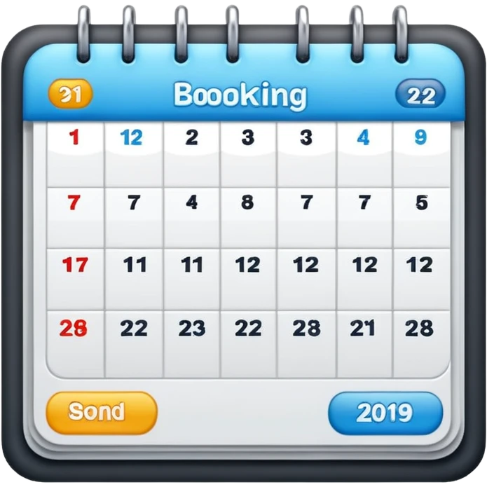 online booking schedule emoji
