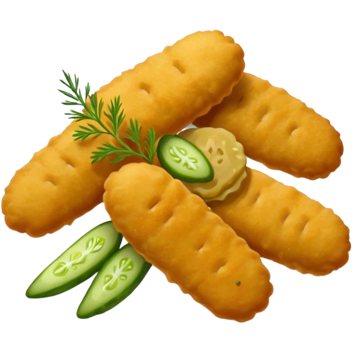 Nuggies with pickles  emoji
