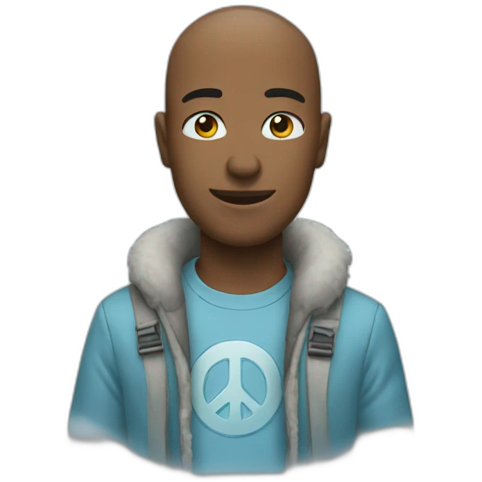 Ice peace emoji
