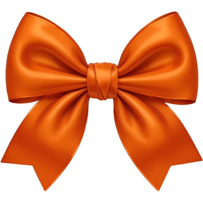 Dark Orange bow emoji