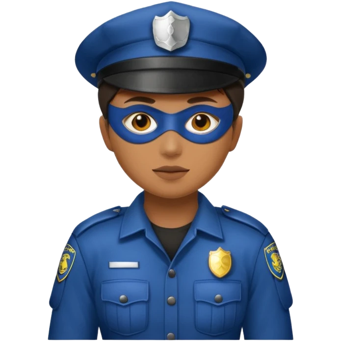 thief, Police hat, thief mask, thief dress. emoji