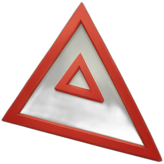 Red triangle emoji | AI Emoji Generator