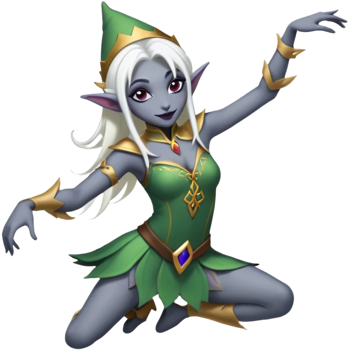 drow elf dancing emoji