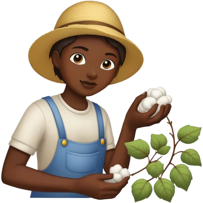Picking cotton emoji