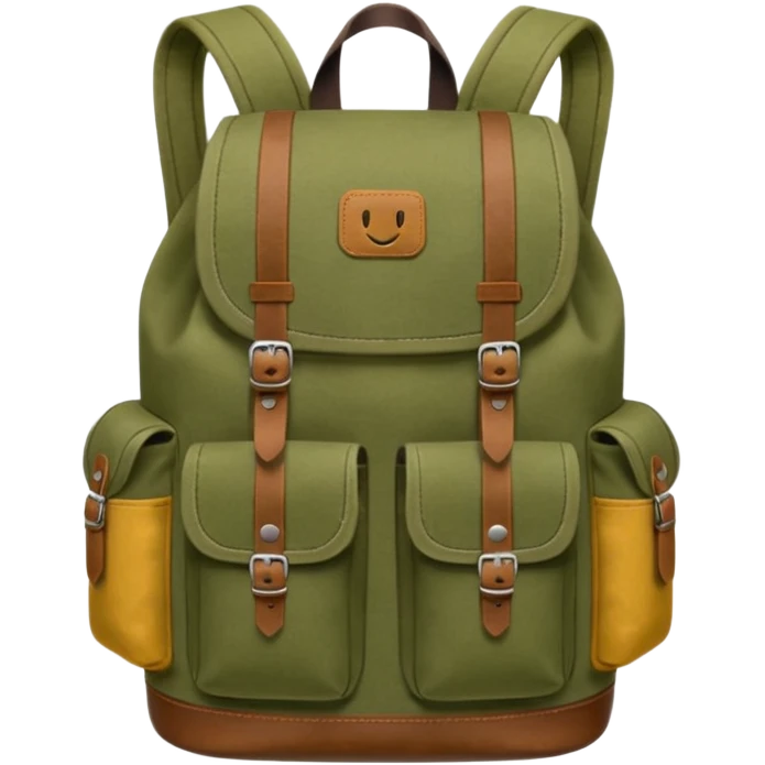 backpack front view storage emoji