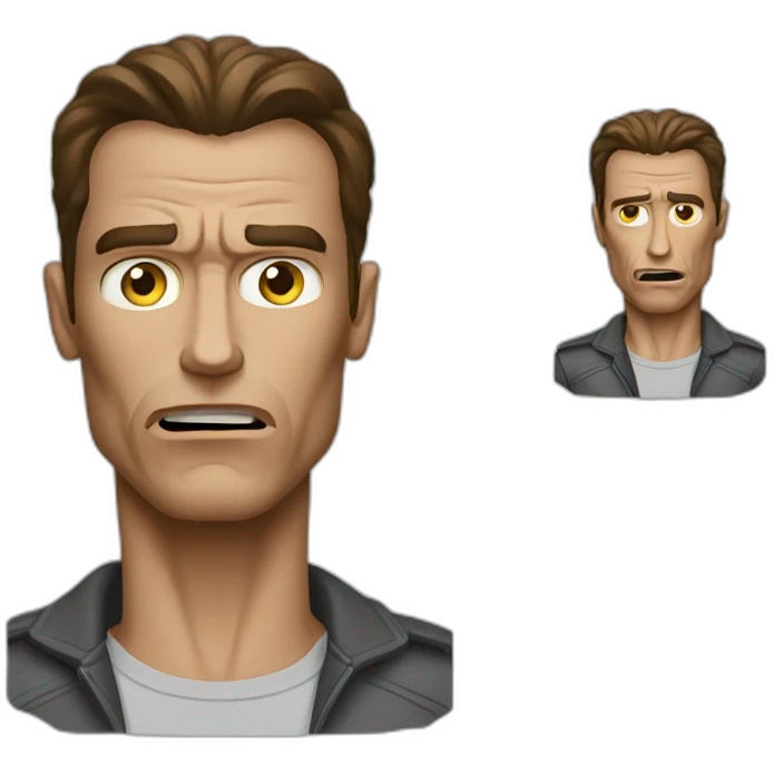 confused terminator emoji